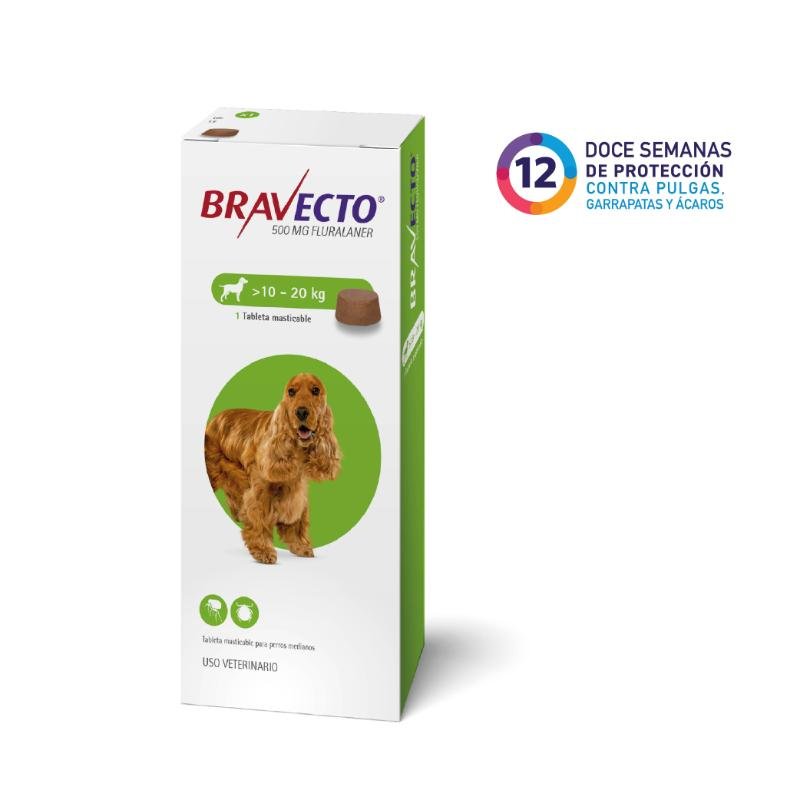 34c8155d3cb77ea40678d5a0473e2dae_1729003688-1.jpg Bravecto Bravecto 12 Semanas - Perros De 10 Hasta 20 Kg - Image 1